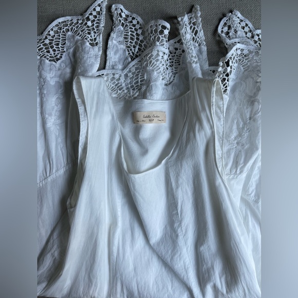 Isabella Sinclair/Anthropologie 100%Cotton Eyelet Swing Dress In White Size XS/P - Picture 9 of 9